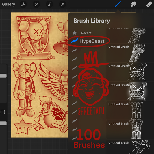 1 Hype Beast *Procreate BrushSet