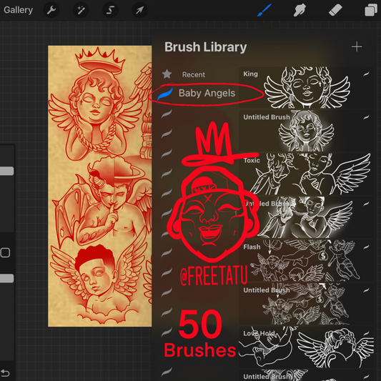 Baby angels *Procreate BrushSet