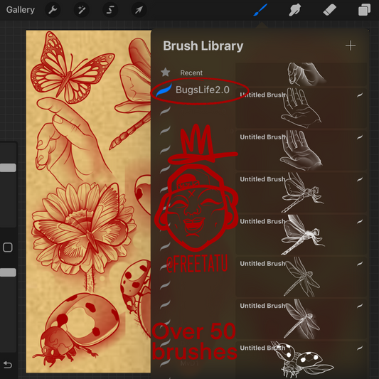 BugsLife2.0 *procreate BrushSet