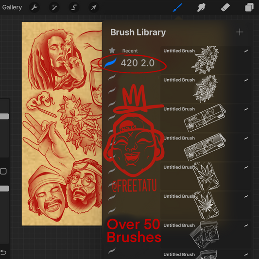 420 2.0 *procreate BrushSet
